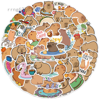 50Pcs การ์ตูน Capybara Graffiti กระเป๋าเดินทางสติกเกอร์,แล็ปท็อปสมุดภาพ Decals,โทรศัพท์ตู้เย็นตกแต่งกันน้ำสติกเกอร์