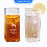 แก้วทรงเหลี่ยม  แก้วน้ำ แก้วน้ำผลไม้ แก้วใส​ ดิไซน์สวยเก๋  Drink glass