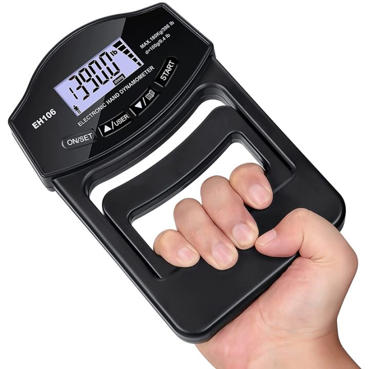 Grip Strength Tester Lbs Kg Digital Hand Dynamometer Grip Strength Meter Usb Lcd Screen