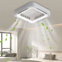 Modern Invisible Bladeless Ceiling Fan Light Remote Control Fan Lamp Without Blades DC LED Circulator Decor Bedroom Living Room Exhaust Fans