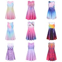 Little Girls Mermaid Ariel Princess Dress Cosplay Costumes for Kids Baby Girl Mermaid Dress Up Sets Children Halloween Clothing