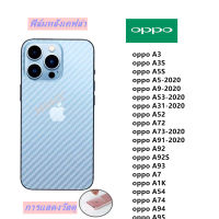 ฟิล์มกันรอยหลัง เคฟล่า oppo15K 16K 17 17K  A31-2020 A52 A57-2022 A72 A73-2020 A76 A77 A77S A58-4G A58X A57 A3 A3S  A5S A5-2020 A9-2020 A53-2020 A31-2020 A52 A72 A73-2020 A91-2020 A92 A92S A93 A7 A1K A54 74 A94 A95