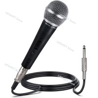 Professional Dynamic Vocal MicrophoneMoving Coil Dynamic Cardioid Handheld Karaoke Microphone with ON/OFF Switch Audio Cable