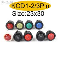 5/10PCS 23MM Diameter Small Round Boat Rocker Switches 2/3Pin 2/3 Position 6A/250VAC 10A/125VAC Button Switch With Light