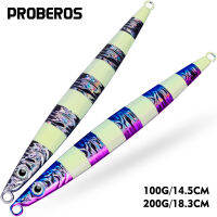 PROBEROS เหยื่อตกปลาคล้ายช้อนจิ๊กกิ้งหล่อโลหะ1ชิ้น100กรัม200กรัม LF130รอกเหยื่อเทียม