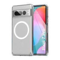 Transparent Phone Case For Google Pixel 6 Pro 6a Clear Shockproof Magnetic case For Google Pixel 7 Pro 7A Pixel 7 Magsafe Case