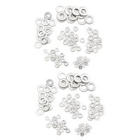 210Pcs 304 Flat Stainless Steel Washers M3 M4 M5 M6 M8 M10 For Screws Repair Kit Tool