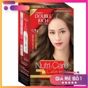 Chính hãng Thuốc Nhuộm Tóc Double Rich 12N Nâu ánh vàng
