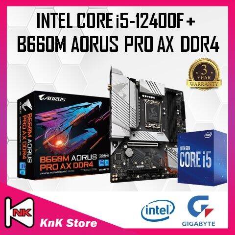 Gigabyte B660M Aorus Pro AX DDR4 B660M LGA 1700 Motherboard + Intel ...