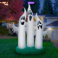 ⚡จัดส่งที่รวดเร็ว⚡10ft Luminous Inflatable Ghost พร้อมไฟ LED ในตัวตกแต่งฮาโลวีนกลางแจ้งสำหรับ Yard Garden Lawn