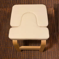 white Color Pilates Chair Wooden Yoga stool