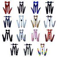 Adult Suspender Clip Men Women Elastic Suspenders Trousers Bow Suit