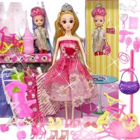 PZE095แต่งกาย Barbie ตุ๊กตาชุดคอสเพลย์เมดกล่องของขวัญขนาดใหญ่ตุ๊กตาผ้า House ของเล่นเด็กหญิงวันเกิดเสื้อผ้าลายของขวัญตุ๊กตา