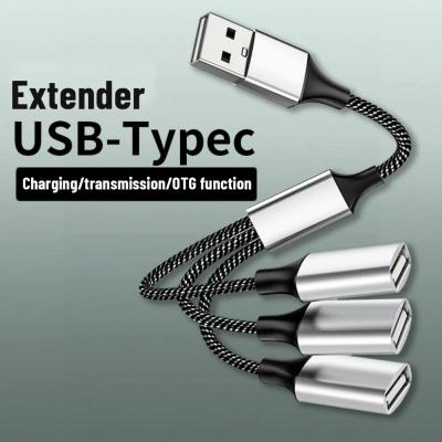 4พอร์ต Usb Type C Hub อะแดปเตอร์หลายตัวแยก Usb ไปยัง3 Usb 2.0ตัวแปลงฮับการถ่ายโอนความเร็วสูงอุปกรณ์เสริมแล็ปท็อป Feona