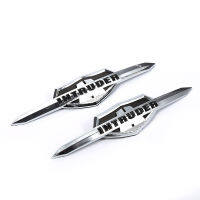 2Pcs รถจักรยานยนต์ถังน้ำมันเชื้อเพลิง Chrome Emblem Badge ตกแต่ง3D Decals สติกเกอร์ Fit สำหรับ Suzuki Intruder หรือ Boulevard