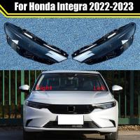 หัวโคมไฟอัตโนมัติเคสสำหรับ Honda Integra 2022 2023ฝาครอบไฟหน้ารถฝาครอบโคมไฟแก้วฝาครอบไฟหน้า