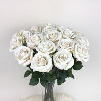[สุดปัง]  ดอกกุหลาบดอกใหญ่ ดอกไม้ปลอมก้านยาว ARTIFICIAL ROSE ดอกไม้ประดิษฐ์เกรดพรีเมี่ยม
