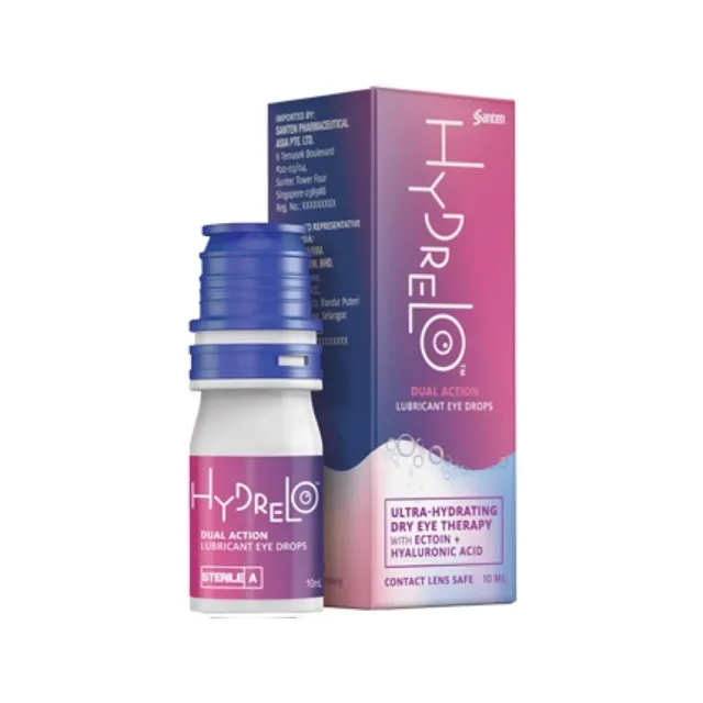 Hydrelo Lubricant Eye Drops with natural Ectoin® 0.5 + Hyaluronic Acid 0.2 Lazada PH