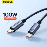 Baseus USB Cable PD 100W USB C to Type C Fast Charger Cable for Xiaomi Samsung MacBook iPad 5A Mobile Phone Cord USB Cable TypeC Wall Chargers