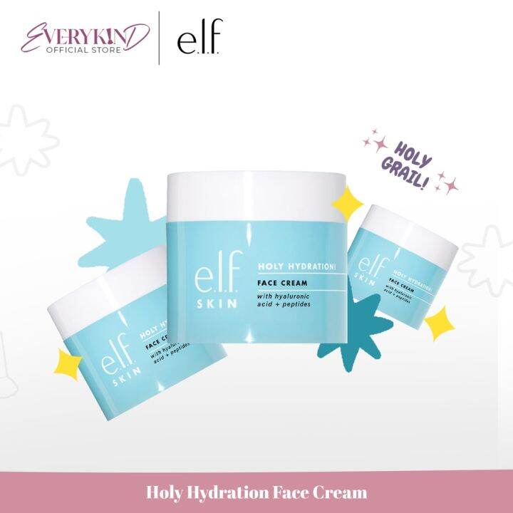 Elf Holy Hydration Face Cream Lightweight Face Moisturizer Nourish