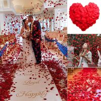 hotx【DT】 100pcs Colorful Warm Artificial Petals Valentines Day Wedding Favors Decoration