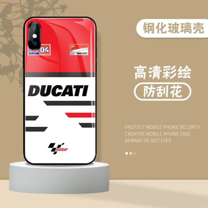 ducati-เคสสำหรับไอโฟนโทรศัพท์กันกระแทก14-pro-plus-pro-max-13-12-11-กระจกป้องกัน