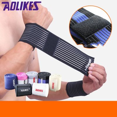 AOLIKES Cotton Elastic Bandage Hand Sport Wristband Gym Support Wrist Brace Hand Wrap Carpal Tunnel Sports Supplies Sports