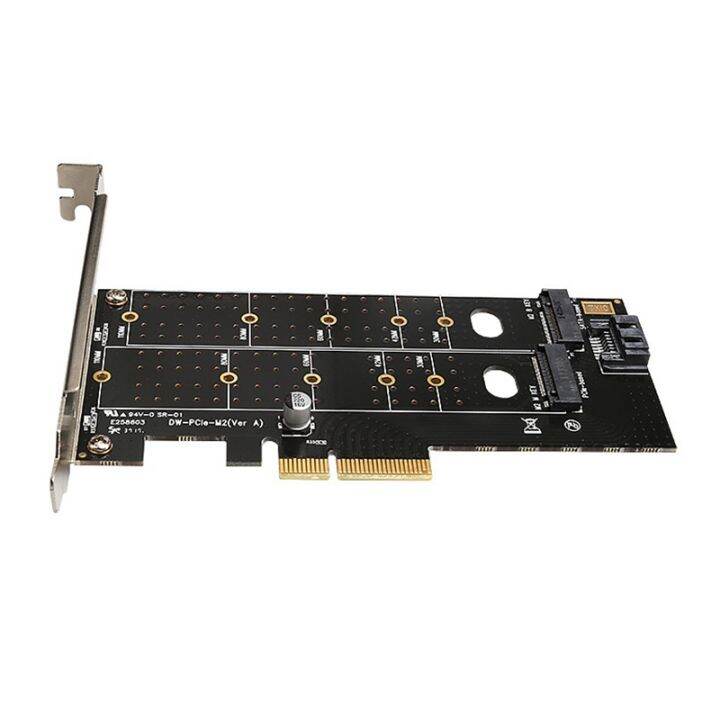 pcie-to-m-2-nvme-ssd-ngff-adapter-card-mkey-bkey-dual-protocol-expansion-card-supports-110mm-extended-ssd-hard-disk