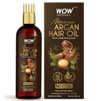 ว้าว สกิน ไซแอนท์ โมร็อกกัน อาร์แกน แฮร์ ออยล์ WOW Skin Science Moroccan Argan Hair Oil 200ml With Comb