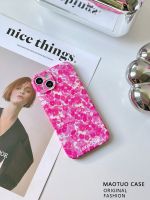 hot style Suitable for iphone14promax mobile phone case film hard shell apple 14promax acrylic all-inclusive anti-fall 13pro floral personality xr creative xsmax Korean niche cat