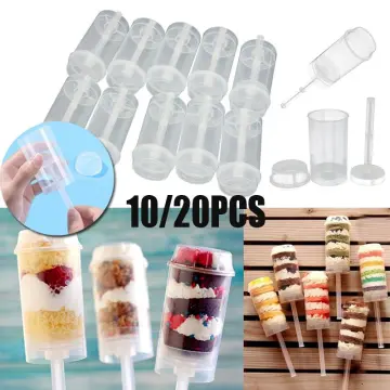 Clear Cake Push Up Pop Container, Push Pop Containers For Cupcakes, Cake  Ice Cream Mold