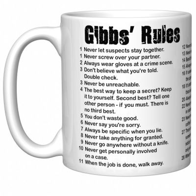 ✜  Gibbs Rules Mug Cup US Foreign Trade New NCIS