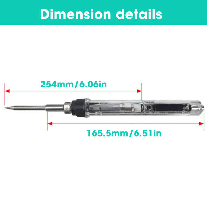 t12เครื่องเชื่อมเหล็กไฟฟ้าขนาดเล็ก-dc-12-24v-72w-ปรับอุณหภูมิได้พร้อมเปลือกพลาสติกใสจอแสดงผลดิจิตอลแบบ-oled-bc2ที่จับ