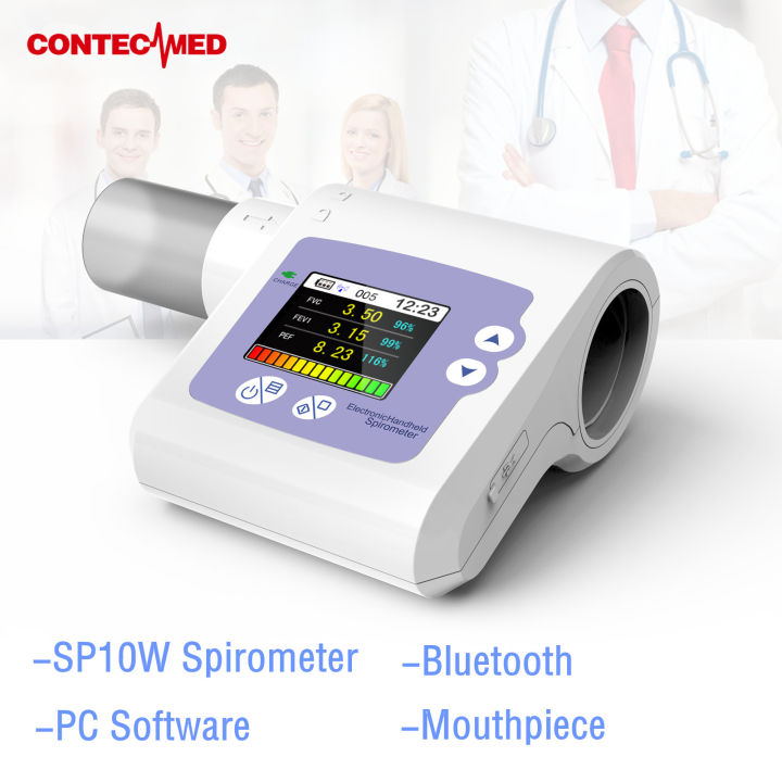 ContecMed SP10W Bluetooth Handheld Spirometer Pulmonary Function Spirometry FVC+Software