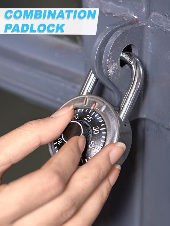 แม่กุญแจตั้งรหัส-combination-padlock-กุญแจล็อครหัส-กุญแจตั้งรหัส-กุญแจใส่รหัส-กุญแจล็อคประตู-แม่กุญแจล็อค-กุญแจรหัส-อุปกรณ์รักษาความปลอดภัย-security-equipment-เก็บเงินปลายทาง