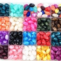 ✺☜ 30-120pcs 13x8mm Colour Acrylic Beads Oval Shape Beads for Jewelry Making DIY Handmade Bracelets Accessories