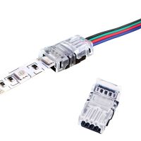 5pcs 2pin 3pin 4pin 5pin LED Connector For SMD 2835 3528 5050 RGB RGBWW WS2182B LED Strip Light Terminal Splice Connector