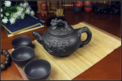 ร้อนขายกาน้ำชาจีนพอร์ซเลน Yixing TIA หม้อ400มิลลิลิตร3ถ้วย50มิลลิลิตรกังฟูชุดน้ำชากาน้ำชาที่ทำด้วยมือ Zig เซรามิก kettt