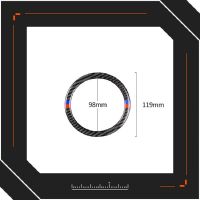 》{“》สำหรับ BMW มินิคูเปอร์ S JCWR55 R56 R57 R58 R59 R60 R61พวงมาลัยคาร์บอนไฟเบอร์อุปกรณ์เสริมกรอบภายในรถ