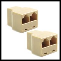 【▨】 AYAAN EMPORIUM 10ชิ้น RJ45 CAT5 6สาย LAN เครือข่ายตัวแยกสายเคเบิลเชื่อมต่อพีซี