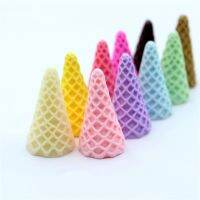 6pcs 20x37mm Resin Cone Charms Supplies Accessories Filler Miniature Kids Polymer Plasticine