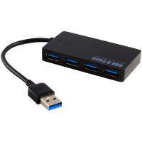 ✽♣♘ 1 Piece SuperSpeed 5Gbps 4 Port USB 3.0 Hub USB Splitter Adapter Port For Laptop PC Computer Peripherals Accessories - Black