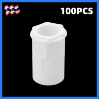 【จัดส่งจากกรุงเทพฯ】คอนเนคเตอร์ ข้อต่อเข้ากล่อง สีขาว PVC 100ชิ้น 16มม connector white 100pcs คอนเนคเตอร์