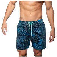 Mens Printed Two-Layer Pocket Beach Leisure Mens Swim Trunks Summer Beach Bathing Suit Swim Shorts 2023TH