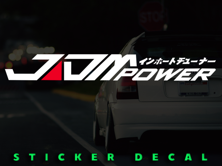 JDM Power Japanese JDM Car Sticker Street Racing Decal Lazada