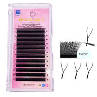 OH-Beauty Yประเภทที่ดัดขนตาCความหนา0.07Mm ided Loveตาข่ายคู่เคล็ดลับMink YYรูปร่างEyelashes Extensionธรรมชาติสีดำ