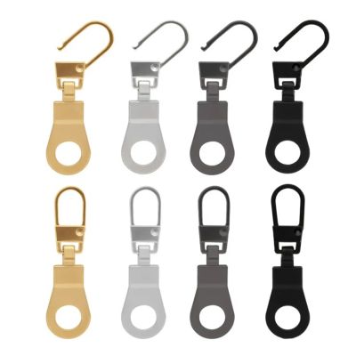5/10Pcs Metal Zipper Puller Tab Detachable Zip Head Slider Replacement Instant Universal Bag Clothes Repair Sewing Accessories