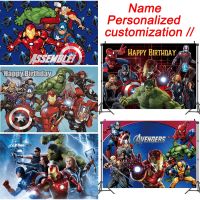 [HOT MAKXJWIGO 542] Superhero Avengers Theme Party Supplies Baby Shower Birthday Party ฉากหลังการถ่ายภาพพื้นหลังสำหรับ Photo Studio Photography