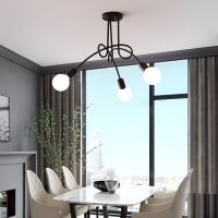 Modern personality creative lamp office chandelier simple lamp Nordic iron lamp room lamp bedroom lamp creative ceiling lamp