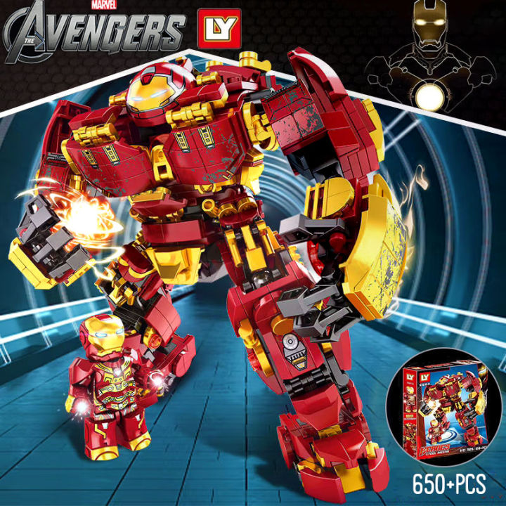 ly-เลโก้ไอรอนแมน-เลโก้หุ่นยนต์-เลโก้-ชุด-ใหญ่-1000-ซุปเปอร์ฮีโร่-ตัวต่อเลโก้-วต่อของเล่น-เลโก้กล่องใหญ่-ของเล่นเด็กชาย-superhero-iron-man-anti-hulk